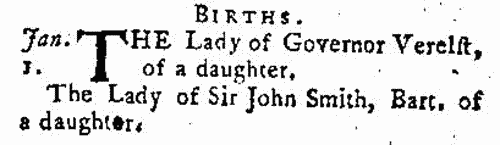 Deaths, Marriages, News and Promotions (1776)