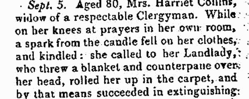 Deaths, Marriages, News and Promotions (1814)