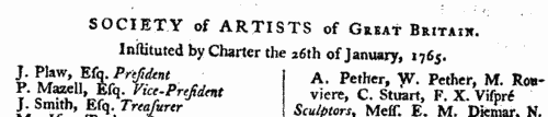 Officers and patrons of learned and artistic societies
 (1791)