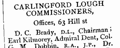 Inhabitants of Annalong in county Down
 (1886)