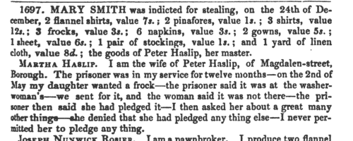 London criminals and witnesses (1839)