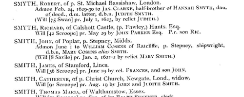 PCC Probates and Administrations (1631)