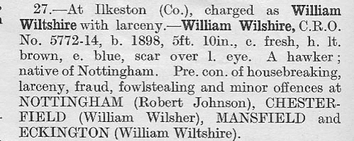 In police custody at Watlington in Oxfordshire
 (1923)