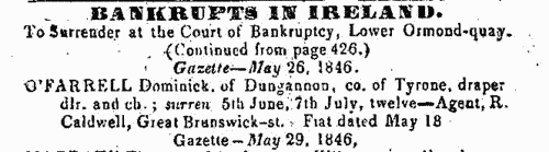 Irish Bankrupts
 (1846)