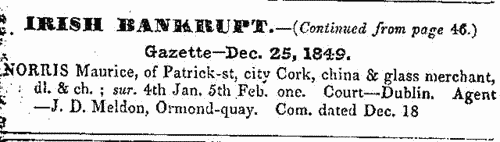 Irish Bankrupts (1850)