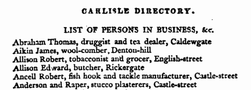 Owners of ships from Harrington in Cumberland
 (1811)