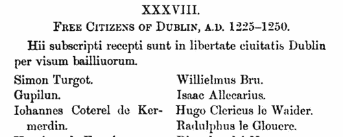 Dublin Merchants (1256)