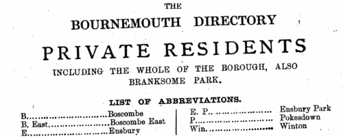 Residents of Bournemouth (1934)