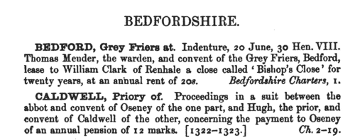 Herefordshire Charters
 (1590-1599)