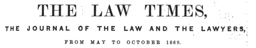 The Law Times: Marriage Notices: Brides
 (1869)