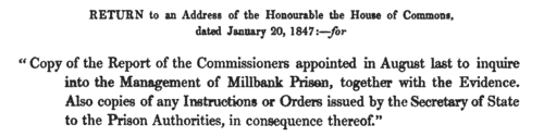 Suicides in Millbank Prison
 (1843-1846)