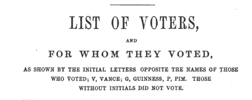 Dublin Electors (1865)
