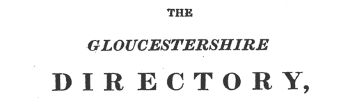 Gloucester Directory
 (1820)