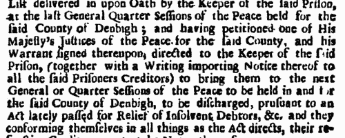 Prisoners for Debt in Whitechapel
 (1720)