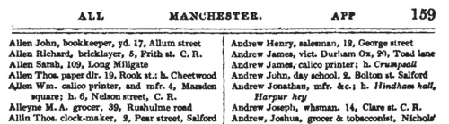Manchester Directory (1825)