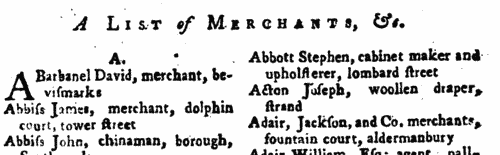 London Merchants (1767)