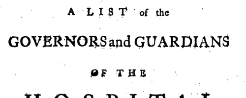 Governors and Guardians of the Foundling Hospital, London (1768)