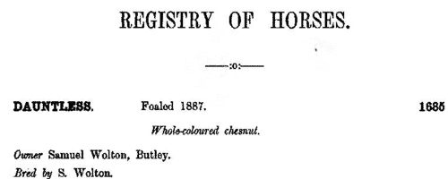 Owners of pedigree Suffolk carthorses (1887)