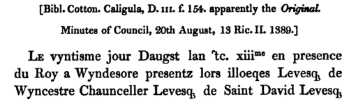 Liegemen and Courtiers (1391)