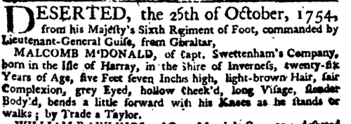 Galloway Deserters (1775)