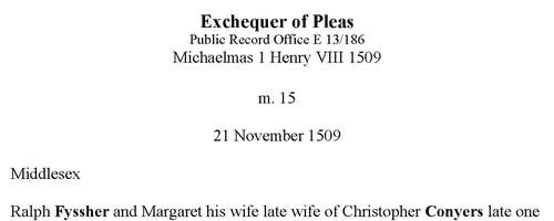 Yorkshire Cases in the Exchequer of Pleas (1509)