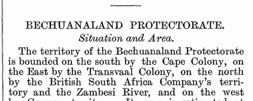 Bechuanaland Officials (1903)